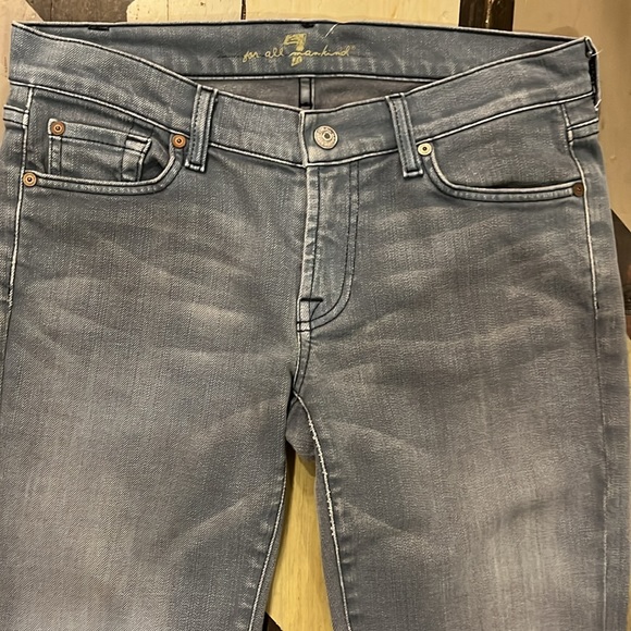 7 For All Mankind gray jeans Sz 29 - Picture 2 of 4